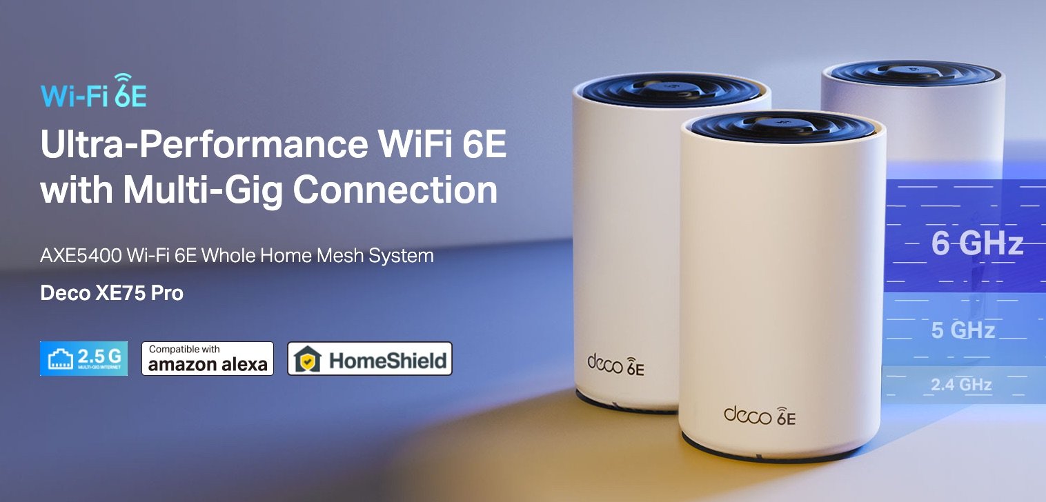 TP-Link Deco XE75 Pro AXE5400 Tri-Band Mesh Wi-Fi 6E System Deco XE75 Pro (1 Pack)(Used) - gambar 3