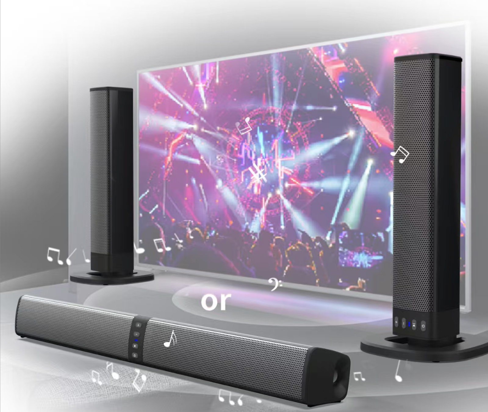 Custom-designed cross-border bestseller, creative detachable long-bar speaker - gambar 14