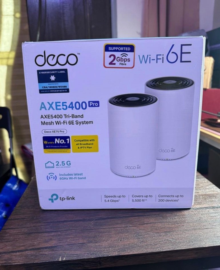 TP-Link Deco XE75 Pro AXE5400 Tri-Band Mesh Wi-Fi 6E System Deco XE75 Pro (1 Pack)(Used) - gambar 5